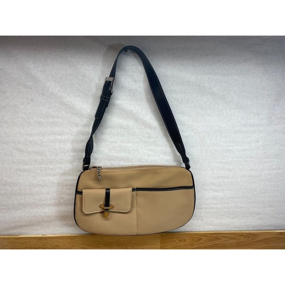 Maxx New York Handbags - Maxx New York Beige Womens Hand Shoulder Bag 5 Pockets